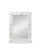Зеркало Гримерное настольное белое 520х700 (9Led ламп) 
