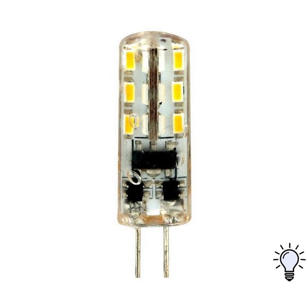 Лампа светодиодная Feron 2Вт G4 12V 4000К свет нейтральный белый