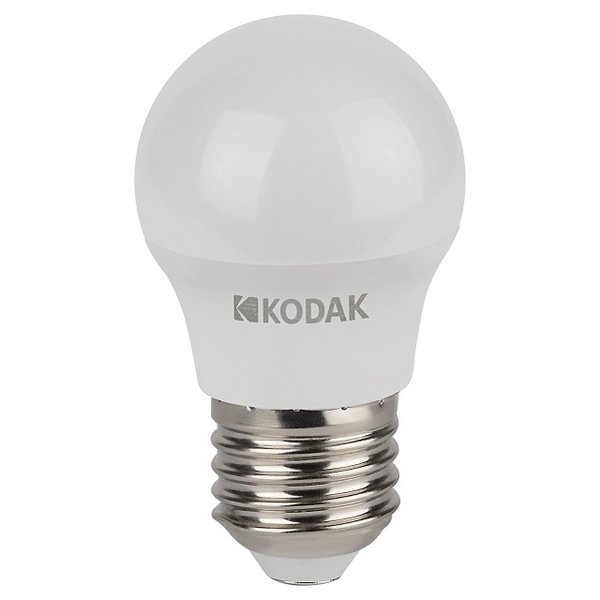 Лампа светодиодная Kodak P45-7W-830-E27 7Вт Е27 шар 2700К свет теплый