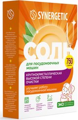 Соль д/посудомоечных машин Synergetic ЭКО 750гр