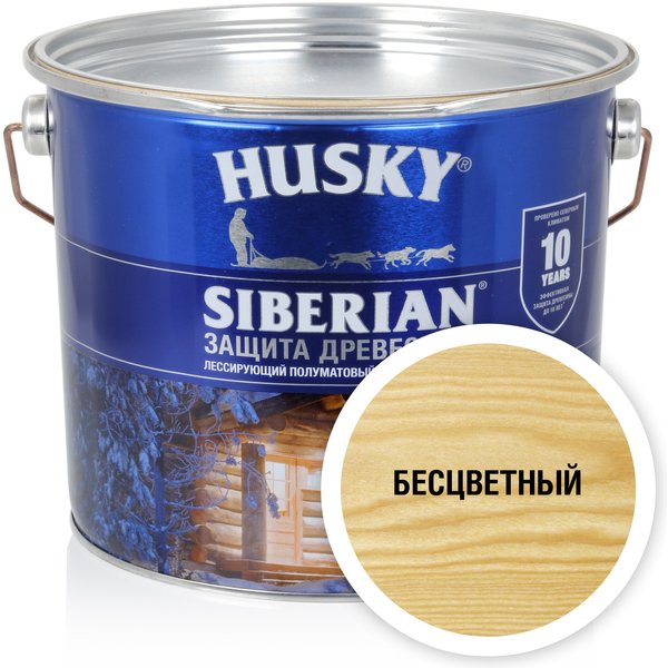 Антисептик-гель Husky Siberian полуматовый бесцветный 2,7л