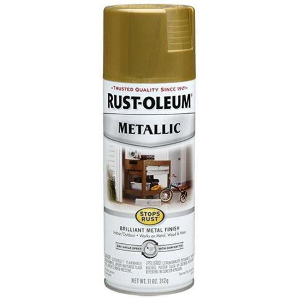 Эмаль антикоррозийная с эффектом металлик Rust-Oleum Stops Rust полированная лат
