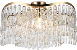 Люстра потолочная с хрусталем TR5459/9 GD/CL золото/прозрачный E14/9 max 40W D580х330