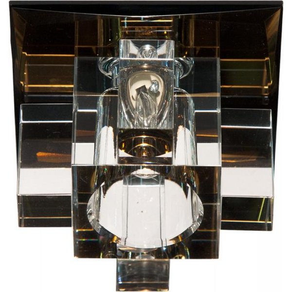 Светильник точ.Feron 1525 JCD9 G9 с коричневым стеклом