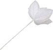 Цветок декоративный 24см белый, 02410