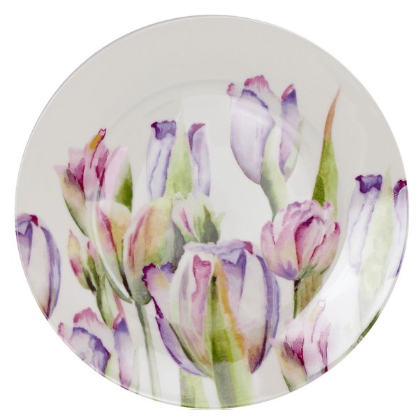 Тарелка десертная Esprado Tulips 19см костяной фарфор