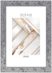 Рамка Gallery/МИРАМ 20х30см соты серебро, пластик