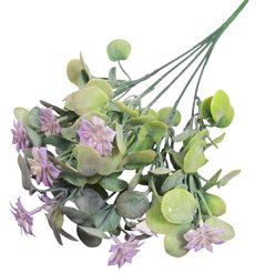 Букет искусственный Рододендрон галант ярко фиолетовый 30см