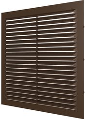 Решетка вентиляционная вытяжная АБС 217х113,коричневая