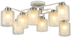 Люстра Plomada 3675-8 WH+CR, 8xE27/40W (77х77х25.5)