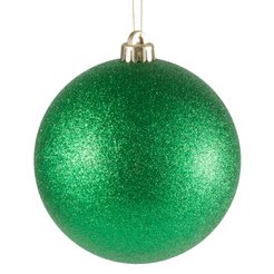 Шар 15см, зеленый, глиттер, SYQA-0123309-2