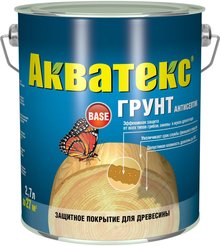 Грунт-антисептик Акватекс Base бесцветный (2,7л)