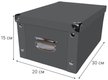 Коробка д/хранения Storidea серый 17,5х25х35см с крышкой, картон