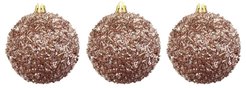 Набор шаров 3шт 8см розовое золото SYQB-0122053