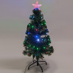 Елка искусственная Нарядная 90см, 85LED, мультиколор, ПВХ