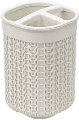 Стакан для зубных щеток Вязание белая М2240