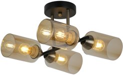 Люстра Freya Modern FR5129PL-04B черный/бронза 4хЕ27