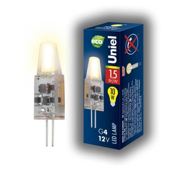 Лампа светодиодная LED JC 12 1,5W WW G4 CL SIZ05TR