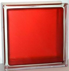 Стеклоблок Vitra окр.внутри Арктика 19х19х8 рубин (шт)