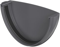 Заглушка желоба ТН ОПТИМА серый