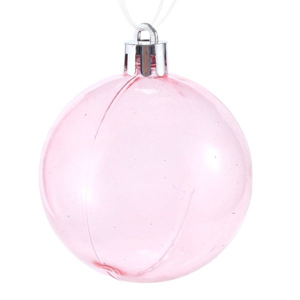Набор шаров 24шт 6см, розовый+белый, SYQB2-0123131