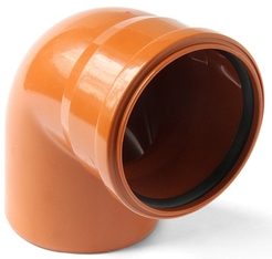 Отвод для наружной канализации Pro Aqua Terra 110x87,5°