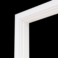 Коробка дверная Олови перекладина М11 1084х74х38мм ламинат белый