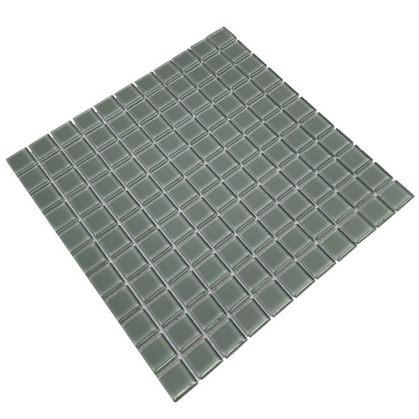Мозаика Tessare 30,0х30,0х0,4см стекло прозрачный серый (HJ144)
