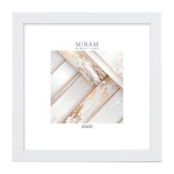 Рамка МИРАМ 20х20см багет 641861-22 белый, пластик