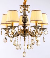 Люстра Ambrella light TR4577/5 SB/WH бронза/белый 5хE14
