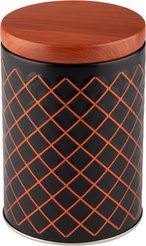 Банка д/сыпучих продуктов Mallony Classico Nero 9х12,8см жесть, крышка жесть