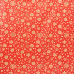 Клеенка Dekorelle Jakline Золотые снежинки 140см ПВХ