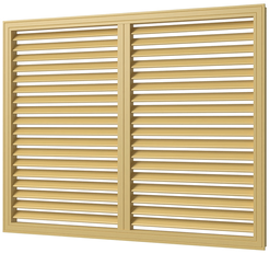 Решетка вентиляционная,профиль ПВХ,600х900,бежевая