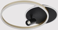 Люстра светодиодная 72W+3W Gota 2786-450 BK+GD с пультом ДУ