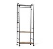 Вешалка гардеробная Sheffilton SHT-WR21 63х171х40см металл/ЛДСП, черный 