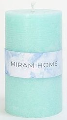 Свеча формовая Miram Home Matte 6х10см зеленый