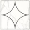 Декор напольный Каррара Нова 45х45х0,8см белый геометрия шт(7346-0002)