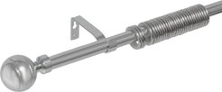 Карниз раздвижной метал одинарный 160-300см Серебро (D16/19)