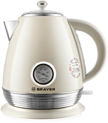 Чайник электрический Brayer 1070BR 2200Вт 1,7л пластик, бежевый