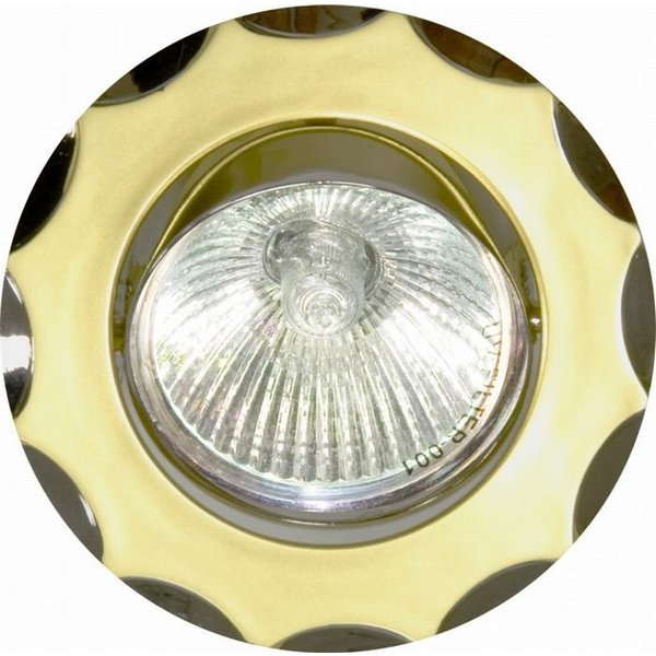 Светильник точ.703 MR16 жемчужное золото-титан