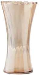 Ваза Агнес стекло коричневый 19,5см