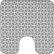 Коврик для туалета 50x52см 7069, 002-grey, ПВХ