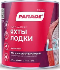 Лак яхтный Parade L20 алкидно-уретановый глянцевый 0,75л