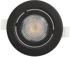 Светильник светодиодный встраиваемый ЭРА 5Вт 4000К KL LED 25A-5 BK круглый поворотный черный