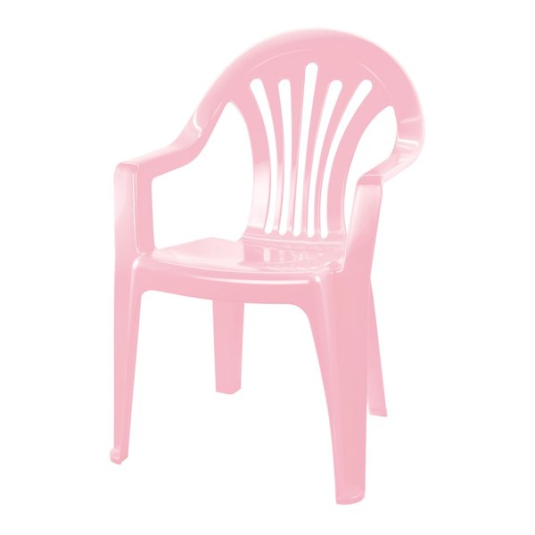 Кресло детское Альтернатива Plast Land 35х37х51см розовый, пластик