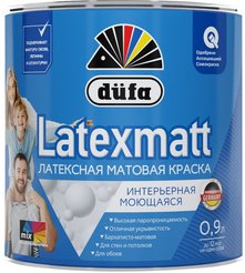 Краска интерьерная моющаяся DUFA LATEXMATT база1 (0,9л)