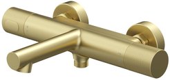 Смеситель для ванны IDDIS Duna DUNMG02i74WA с термостатом, матовое золото
