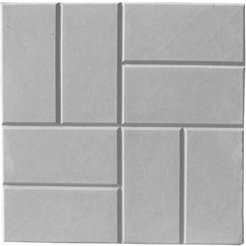 Плитка тротуарная 8 кирпичей 300х300х30мм серая