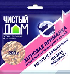 Приманка зерновая от крыс и мышей 200г