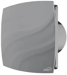 Вентилятор накладной ERA WAVE D100 обр.клапан, серый 